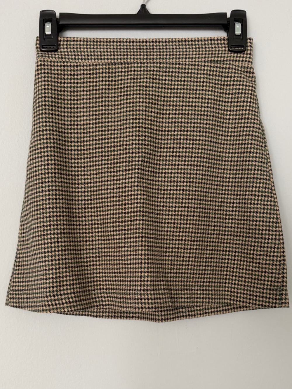 American Eagle Classic Houndstooth A-Line Skirt -